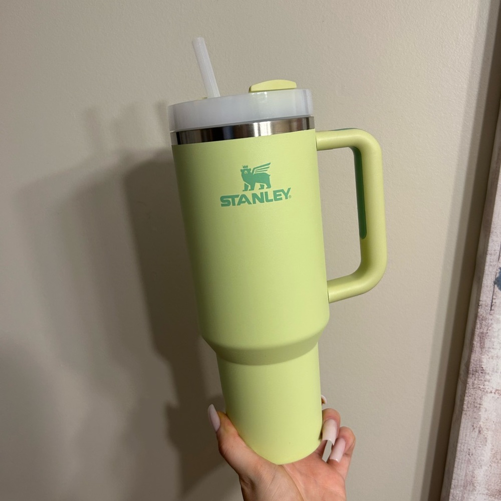 Stanley Green Tumbler with Straw